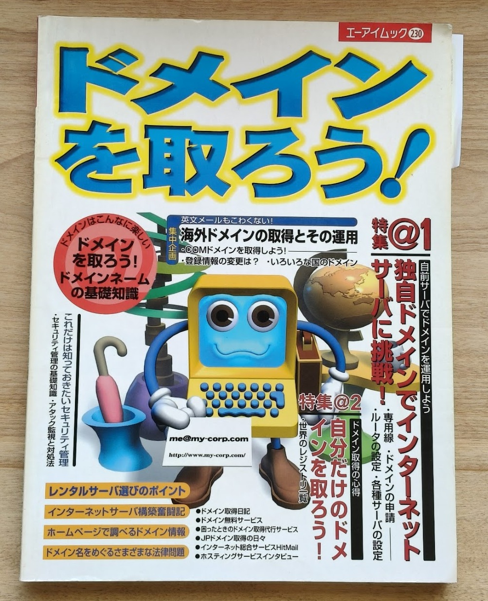 エーアイムック230『ドメインを取ろう！』表紙